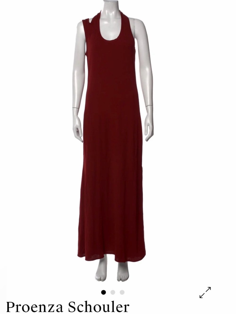 NWOT Proenza Schouler crepe jersey halter gown size 0 $1290